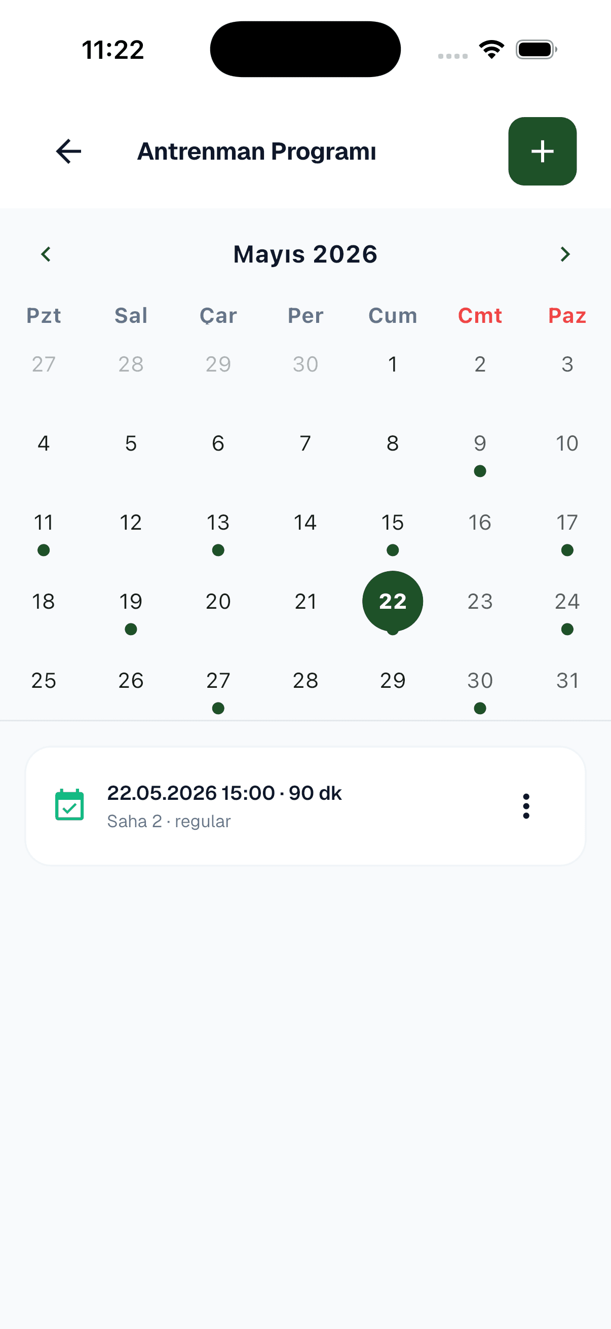Training plan