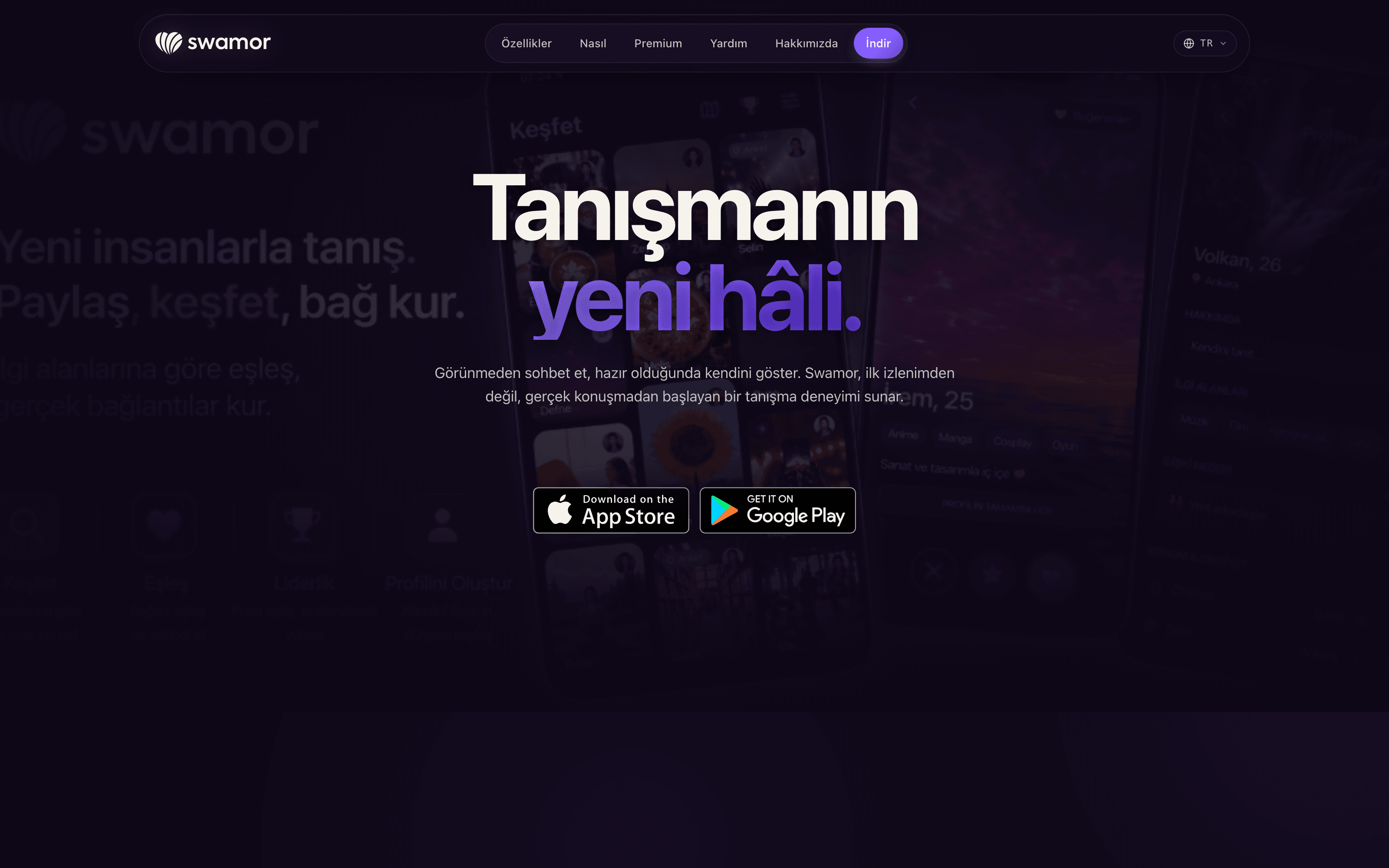 swamor landing page